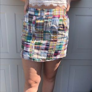 J Crew madras mini